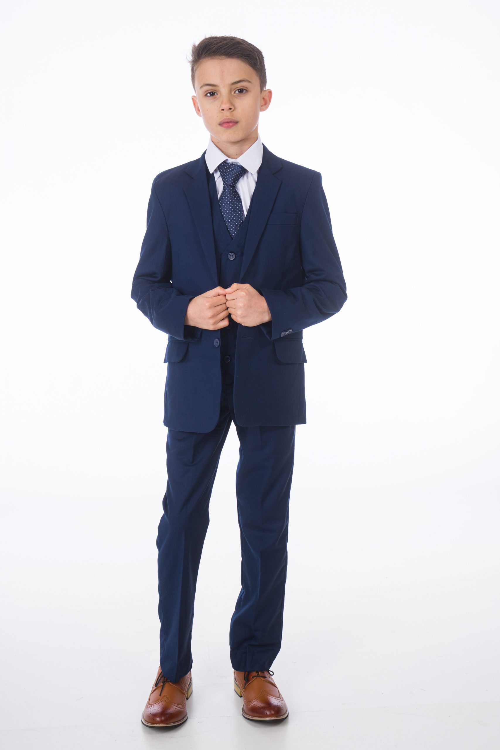 Boys 5 Piece Navy Suit – Suits n Dresses