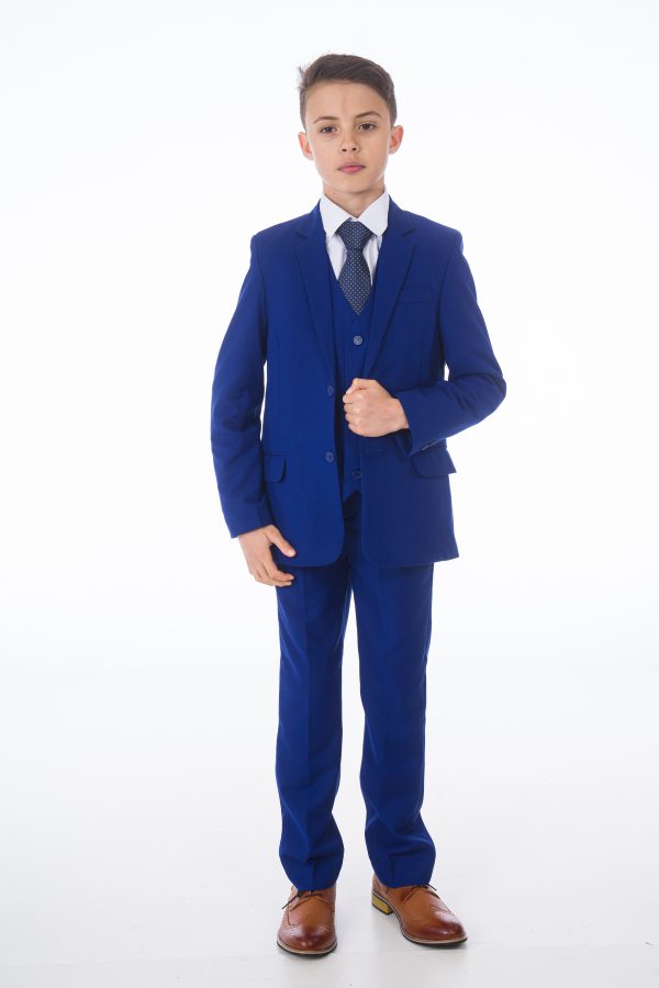 5 piece suit blue