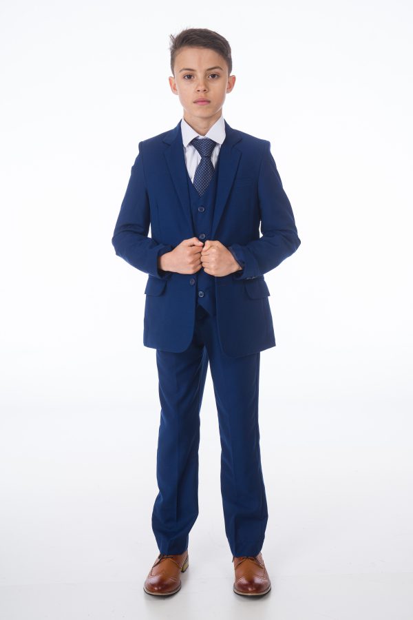 5 piece suit blue