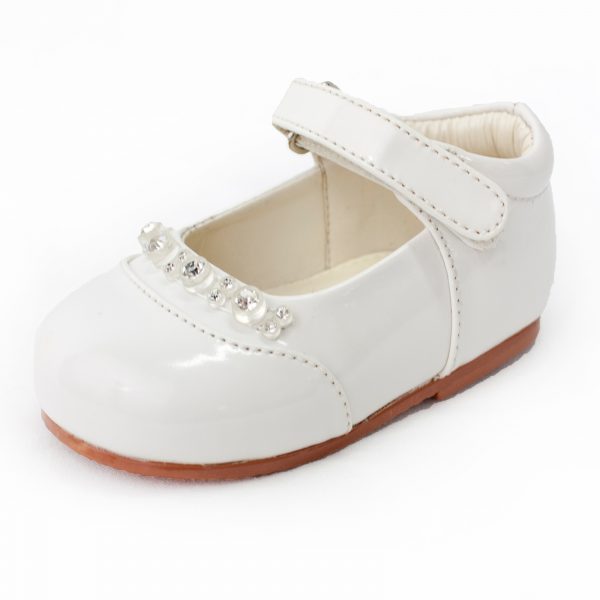 Baby Girls White Diamond Shoes – Suits n Dresses