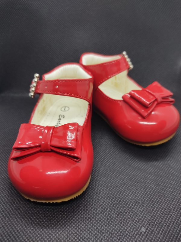 Little girls 2024 red dress shoes